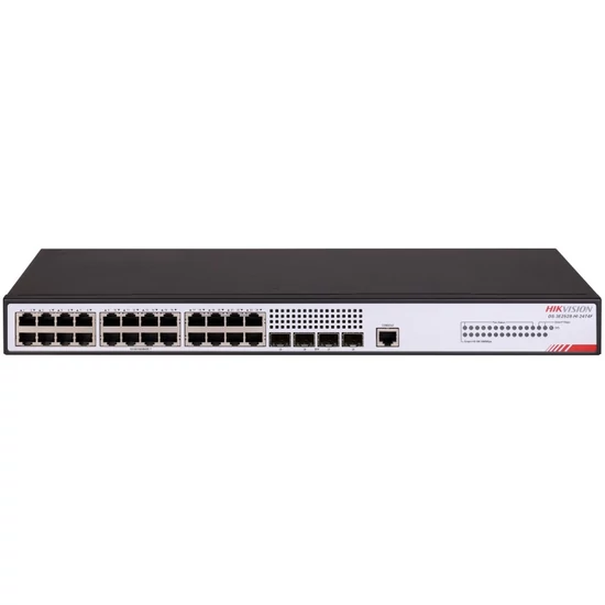 HIKVISION DS-3E2528-HI-24T4F 28 portos switch; L3; 24 1000M RJ45 + 4 1000M SFP; menedzselhető