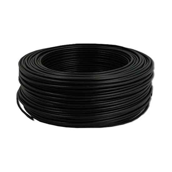 Biztonságtechnikai kábel, fekete, 6 eres, 6x0,5 mm2, 100 m