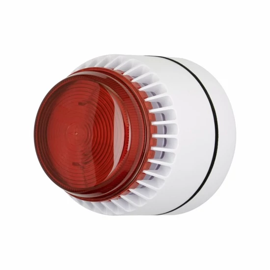 EATON 640027FULL-0297 -COOPER - hagyományos hang- fényjelző Flashni hangjelző sekély fehér alap, pir