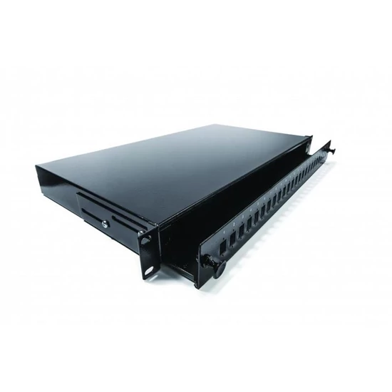 TRITON RAB-FO-X37-SL Kihúzható patch panel, 1U, 24xSC, LC duplex, E2000 toldó számára