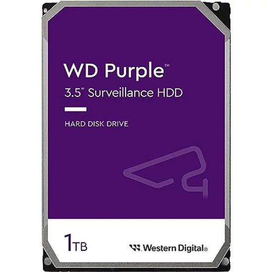 WESTERN DIGITAL WD11PURZ WD Purple; 1 TB biztonságtechnikai merevlemez; 24/7 alkalmazásra; nem RAID
