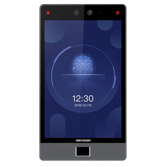 HIKVISION DS-K1T680DF-E1 8" MinMoe arcfelismerő beléptető vezérlő terminál; Mifare/Felicia/DESfire kártyaolvasó; ujjnyomat
