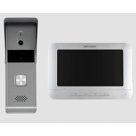 HIKVISION DS-KIS203T Analóg video-kaputelefon szett; négyvezetékes; esővédővel