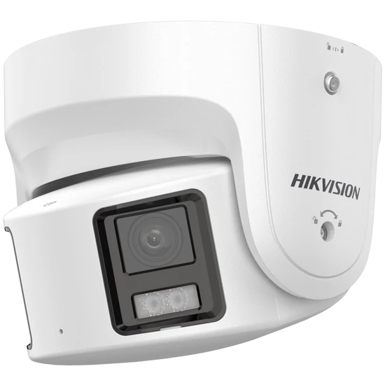 HIKVISION DS-2CD2387G2P-LSU/SL(4mm)(C) 8 MP fix ColorVu AcuSense IP panoráma turret kamera; láthatóf
