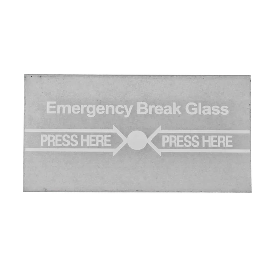 YLI CPK-860-GLASS-ENG Csereüveg a CPK-860 típusú kézi jelzésadókhoz; angol felirattal
