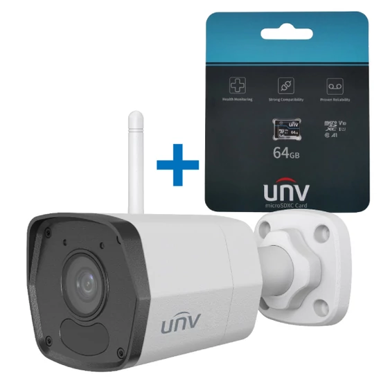 UNIVIEW Uho-B1R-M2F4-SD Otthoni Sorozat - 2MP WiFi-s csőkamera, ajándék microSD kártya