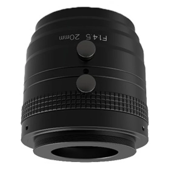 HIKROBOT MVL-AF2045M-M42 Objektív; 20 mm fix fókusztávolság; 4K; F4.5-C; 30 mm szenzorméret; M42-men
