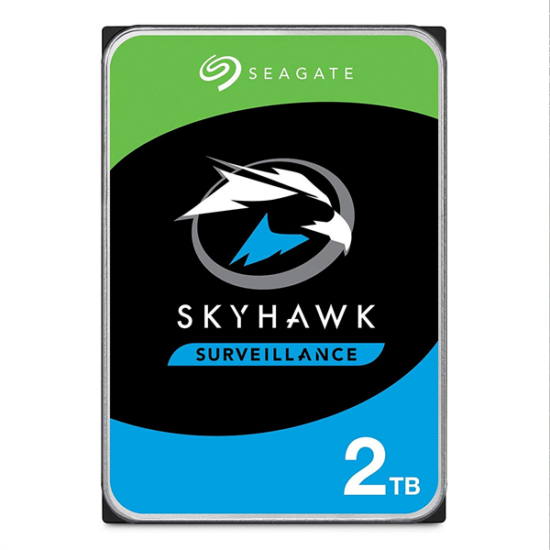 SEAGATE ST2000VX015 SkyHawk; 2 TB biztonságtechnikai merevlemez; 24/7 alkalmazásra