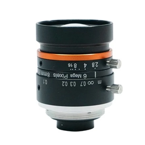 HIKROBOT MVL-HF0828M-6MPE Objektív; 8 mm fix fókusztávolság; 6 MP; F2.8-F16; 1/1.8"; C-menet