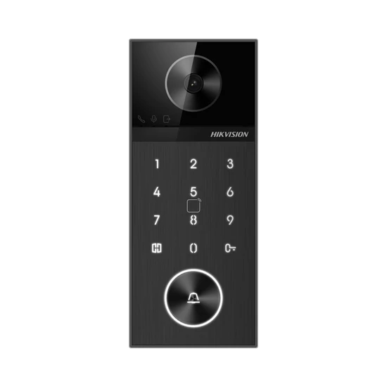 HIKVISION DS-KV6124-E1 Egylakásos IP video-kaputelefon kültéri egység; kártyaolvasóval; PIN; IR-megv