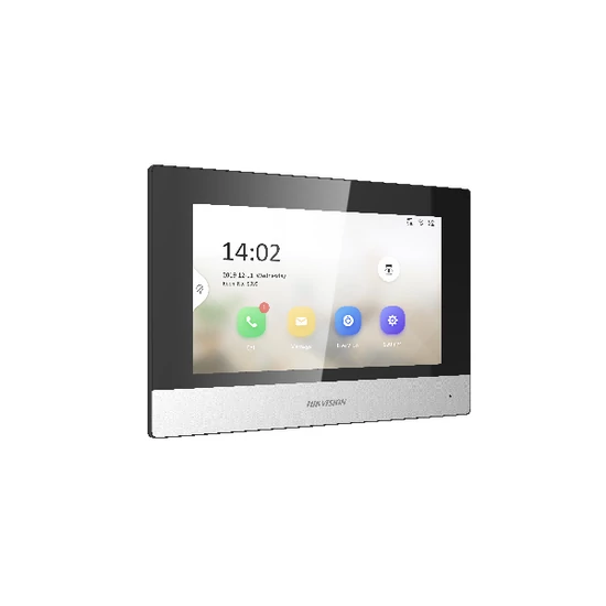 HIKVISION DS-KH6320-TE1 (B) IP video-kaputelefon beltéri egység; 7" LCD kijelző; 1024x600 felbontás