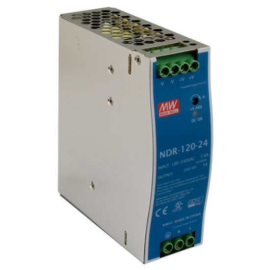 PULSAR NDR-120-24 NDR 24V/120W/5A DIN sínes tápegység