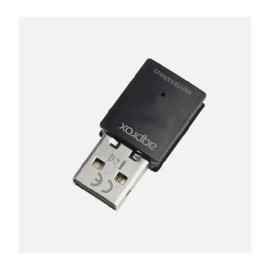 APPROX APPUSB300NAV3 Hálózati Adapter - USB, nano, 300 Mbps Wireless N