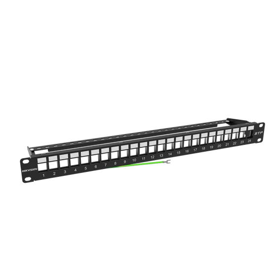 HIKVISION DS-1CP0P24-1U Black Kiegészítő, kábel patch panel , 24 slotos, fekete