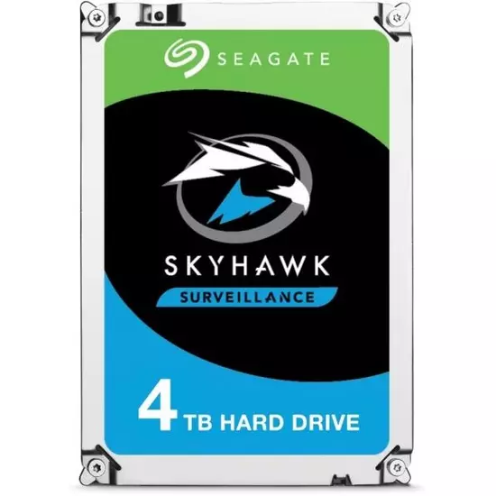 SEAGATE ST4000VX016 SkyHawk; 4 TB biztonságtechnikai merevlemez; 24/7 alkalmazásra