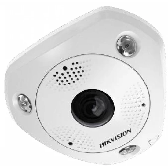 HIKVISION DS-2CD63C5G0-IVS (1.29mm)(D) 12 MP 360° vandálb. IR Smart IP fisheye kamera; hang I/O; ria