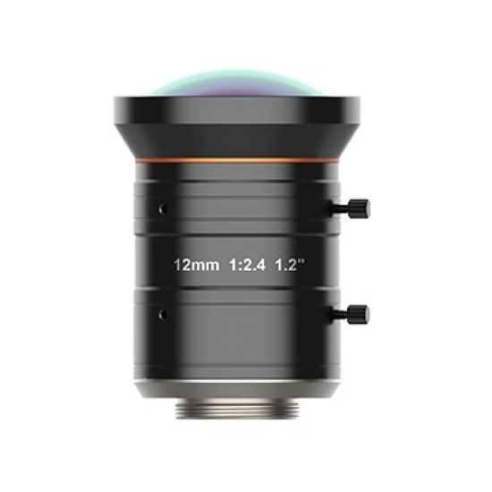 HIKROBOT MVL-KF1224M-25MP Objektív; 12 mm fix fókusztávolság; 25 MP; F2.4-F16; 1.2"; C-menet