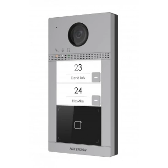 HIKVISION DS-KV8213-WME1 (B) Kétlakásos IP video-kaputelefon kültéri egység; kártyaolvasóval; IR-meg
