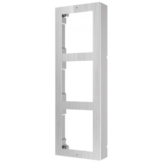 HIKVISION DS-KD-ACW3/S Társasházi IP video-kaputelefon szerelőkeret felületre; 3 modulos verzió; roz