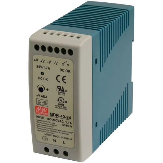Mean Well MDR-40-24 Tápegység, 24 V DC, 40,8 W