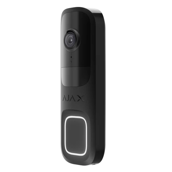 AJAX DOORBELL-BLACK DoorBell vezeték nélküli video-kaputelefon; kültéri; fekete