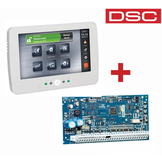DSC NEO PACK-NEO-2032-TCHP HS2032 32 zónás riasztóközpont- HS2TCHP Érintőképernyős billentyűzet - ma