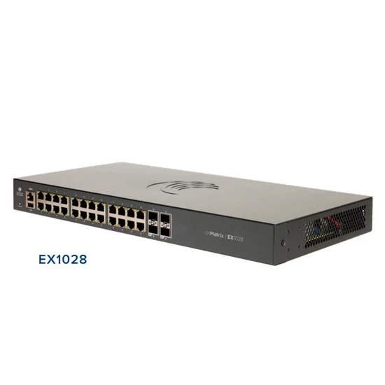 Cambium Networks cnMatrix EX1028, Intelligent Ethernet Switch, tápkábel nélkül, 28 port