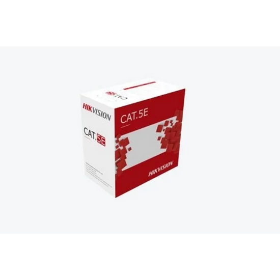 HIKVISION DS-1LN5EO-UU/E Kábel, Hálózati kültéri kábel, UTP CAT 5E, 305 méter, fekete