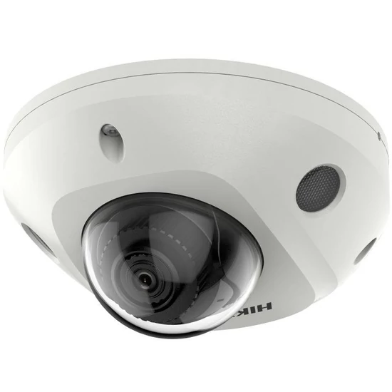 HIKVISION DS-2CD2543G2-IWS (2mm) 4 MP WDR fix EXIR IP mini dómkamera; hang I/O; riasztás I/O; beépít