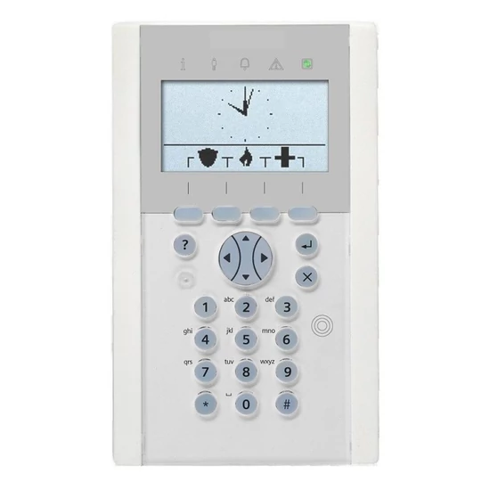ACRE-VANDERBILT SPCK623.100-N X-busz komfort LCD kezelő kártyaolvasóval felirat nélkül; audio; 128×6