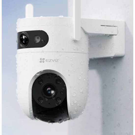 EZVIZ CS-H9c(3MP+3MP) IP, PT dual kamera, 2K, Wifi, Mikrofon/audió, microSD foglalat, IR 30m