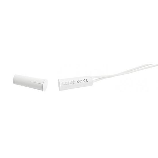 SATEL K-2 Befúrható mágneses nyitásérzékelő; O 7.2x32.6 mm; fehér