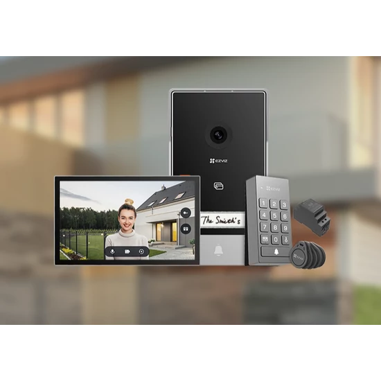 EZVIZ CS-TP7(3MP) Kétvezetékes kaputelefon szett, 3MP, Wifi, Mik/Audio, mircoSD foglalat, IR 6m, 7?