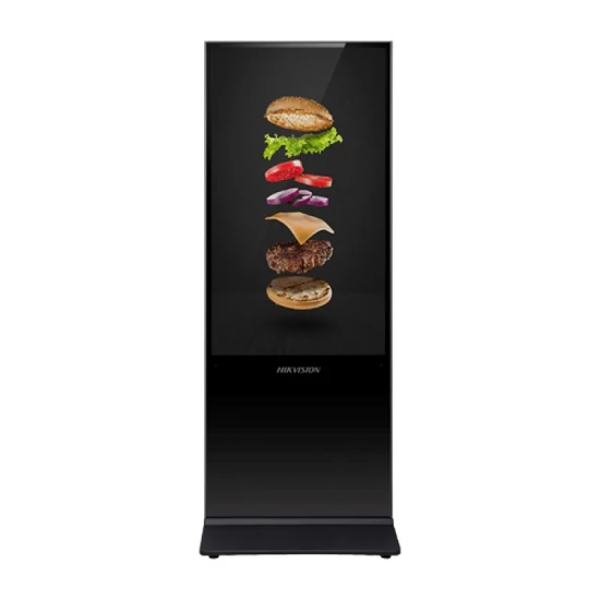 HIKVISION DS-D6055UL-B/S 55" digitális, álló információs kijelző; 4K; 2GB RAM; 16GB tárhely; Android