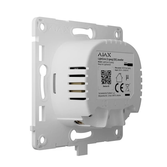 AJAX LIGHTCORE-2GANG LightCore relé; 2 gomb