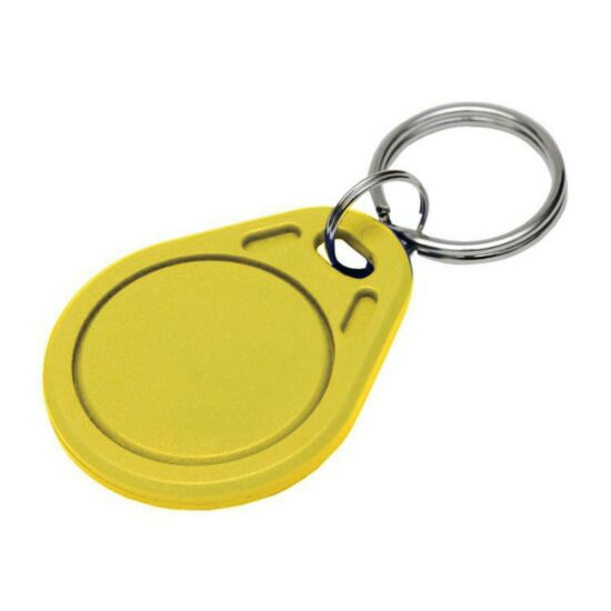 NESTRON RFID-KFM-SARGA Beléptető kulcstartó tag; Mifare; sárga
