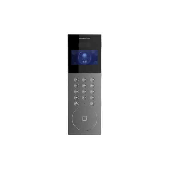 HIKVISION DS-KD9203-FE6 Társasházi IP video-kaputelefon kültéri egység; arcfelismerés/kártyaolvasó/u