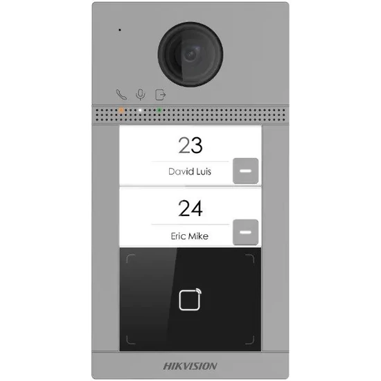 HIKVISION DS-KV8213-WME1(C)/Flush Kétlakásos villa IP video-kaputelefon kültéri egység, kártyaolvasó