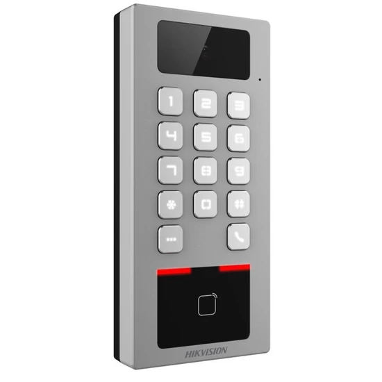 HIKVISION DS-K1T502DBWX-CE1 Beléptető vezérlő terminál kamerával; Mifare, DESfire hitelesítés; IP65;