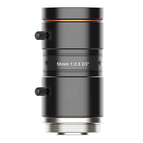 HIKROBOT MVL-MF5028M-8MP Objektív; 50 mm fix fókusztávolság; 8 MP; F2.8-F16; 2/3"; C-menet