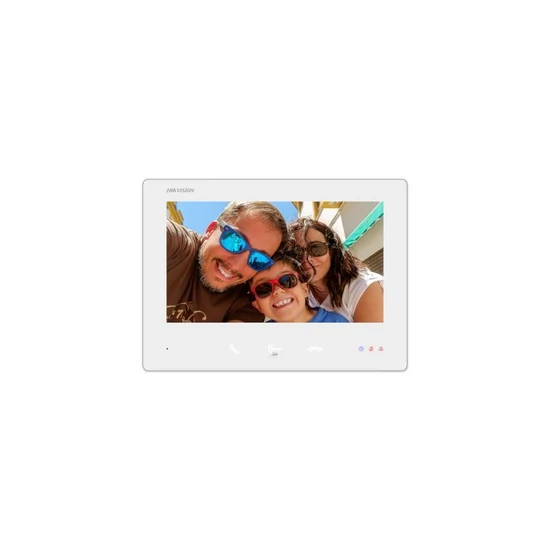 HIKVISION DS-KH7300EY-TE2/White Kétvezetékes HD video-kaputelefon beltéri egység; 7" LCD kijelző; 10
