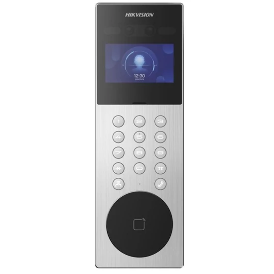 HIKVISION DS-KD9203-ME6 Társasházi IP video-kaputelefon kültéri egység; arcfelismerés/kártyaolvasó;