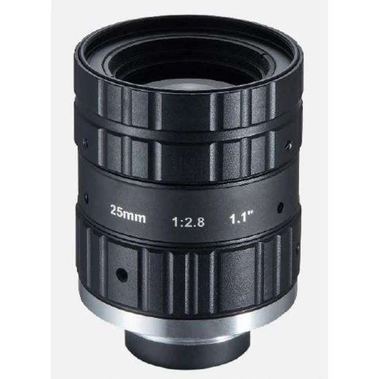 HIKROBOT MVL-KF2528M-12MP Objektív; 25 mm fix fókusztávolság; 12 MP; F2.8-F16; 1.1"; C-menet