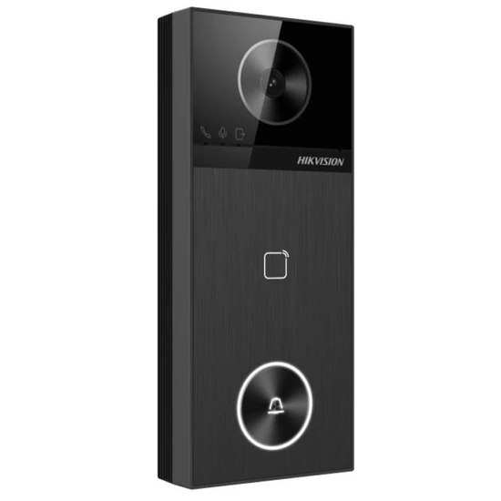 HIKVISION DS-KV6114-E1 Egylakásos IP video-kaputelefon kültéri egység; kártyaolvasóval; IR-megvilágí