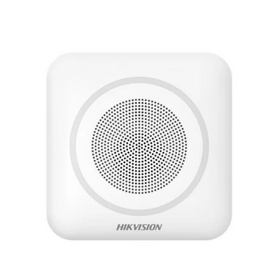 HIKVISION DS-PS1-II-WE/Red Vezeték nélküli beltéri sziréna AXPro központokhoz; 110 dB; 868 MHz; 4x C