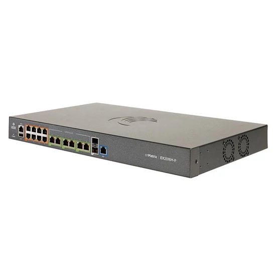 Cambium Networks cnMatrix EX2016M-P, Multigigabit Intelligent Ethernet PoE switch, tápkábel nélkül,