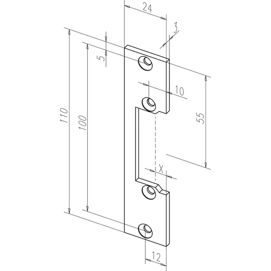 Assa Abloy FF-10640-01 Zárpajzs
