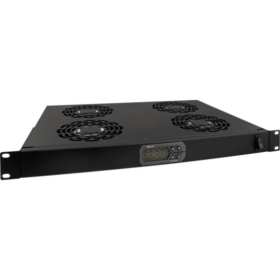 PULSAR RAWP-1R 19" ventilátor panel beépített termosztáttal; 1U; 4 ventilátor