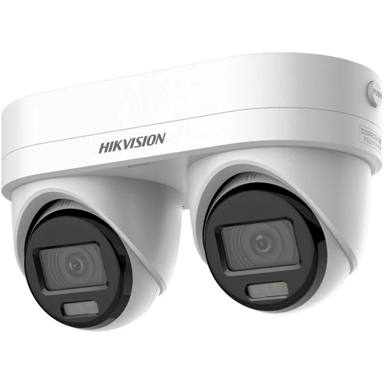 HIKVISION DS-2CD2346G3D-IZ2UY/SL(2.8/4mm 4 MP AcuSense IP dual-lens turret kamera; beépített mikrofo