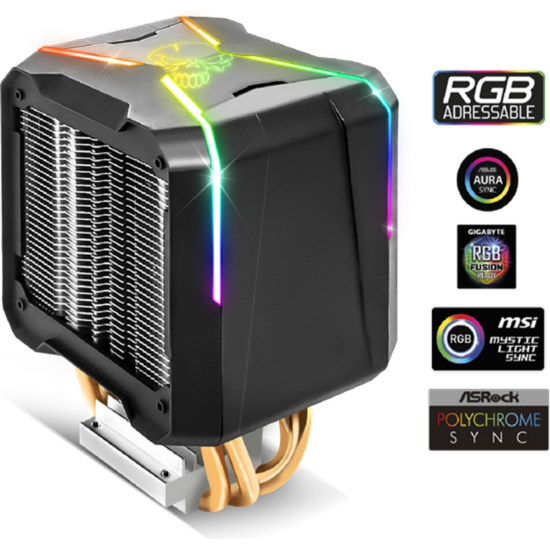 SPIRIT OF GAMER SOG-VR120RGBA CPU Cooler - CPU AIRCOOLER PRO ARGB